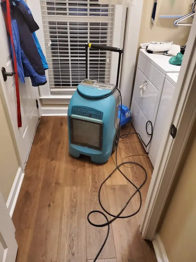 Commercial dehumidifier deployed for Flood Damage Cleanup in Bend