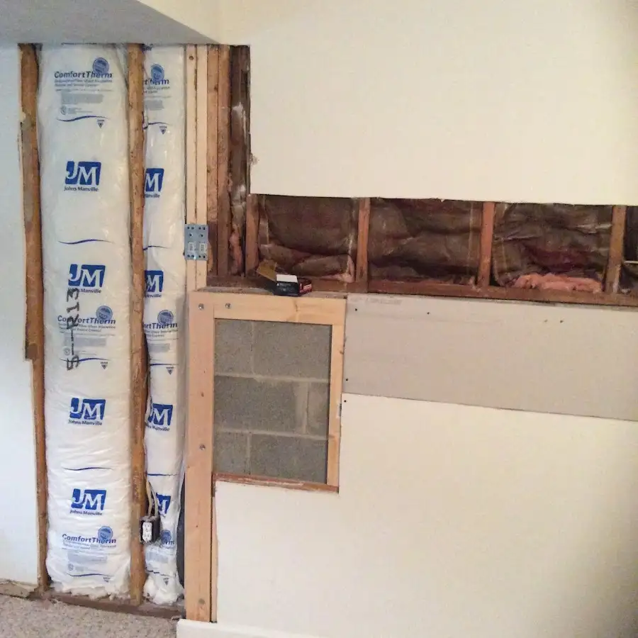 Wall insulation replacement during Contents Cleaning & Restoration in Bend